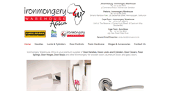Desktop Screenshot of ironmongerywarehouse.co.za